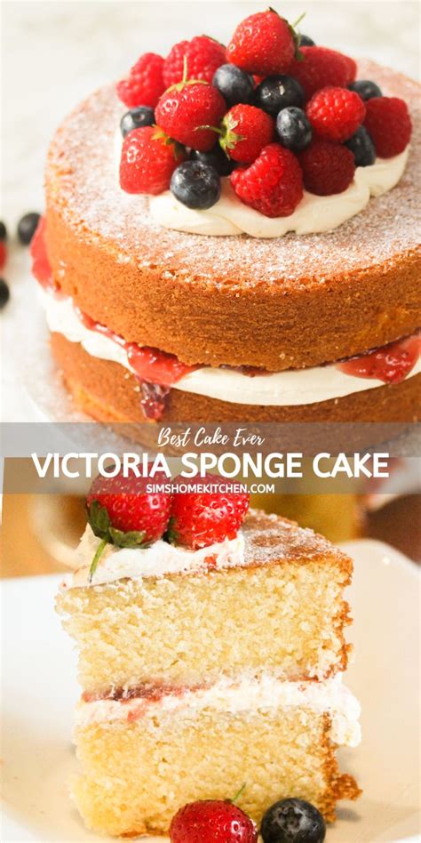 Easy Victoria Sponge Cake Recipe Sims Home Kitchen