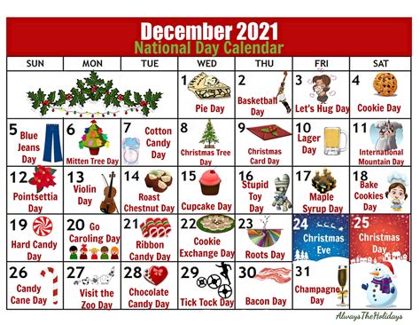 National Day Calendar December 2022 Get Calendar 2022 Update