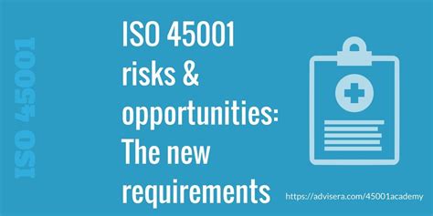 Iso 45001 Risks And Opportunities The New Requirements