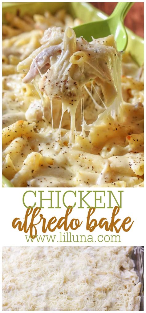 Cheesy Chicken Alfredo Bake Video Lil Luna