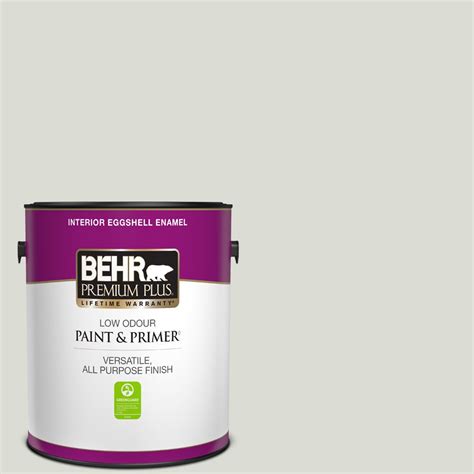 Behr Premium Plus Interior Eggshell Enamel Paint And Primer In Silver