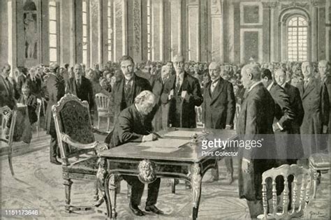 Treaty Of Versailles 1919 Stock Fotos Und Bilder Getty Images