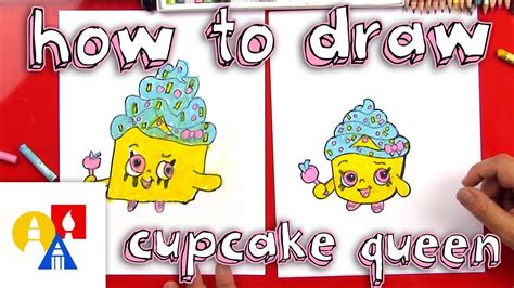 how to draw shopkins cupcake queen 85