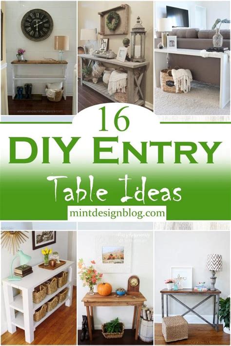 16 Diy Entry Table Ideas For Farmhouse Decor Mint Design Blog