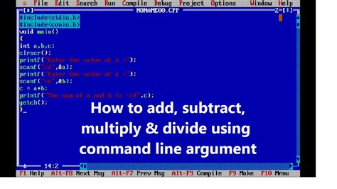 C Program03 Add Subtract Multiply And Divide Two Number In C Using