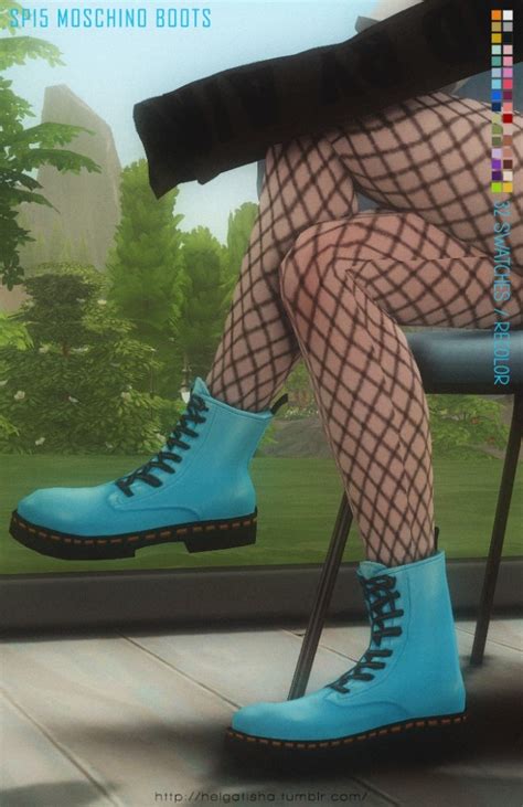 Recolor Sp15 Boots At Helga Tisha Sims 4 Updates