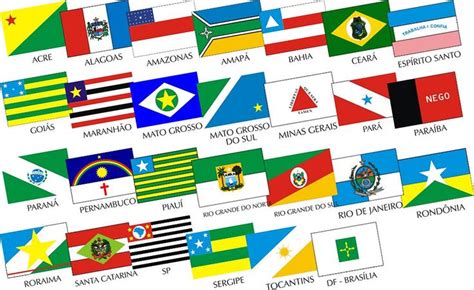 Flags Of The States Of Brazil Bandeiras Dos Estados Estados Do