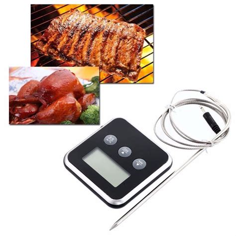 Instant Read Eddingtons Digital Thermometer Timer Kitchen Bbq Meat