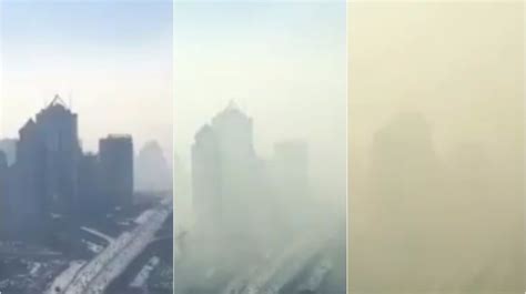 Watch Shocking Timelapse Video Shows Wall Of Smog Cover Beijing China