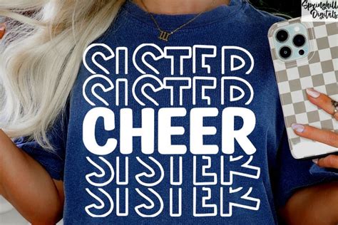 Cheer Sister Svgs Cheerleading Sis Sublimation Design Pngs
