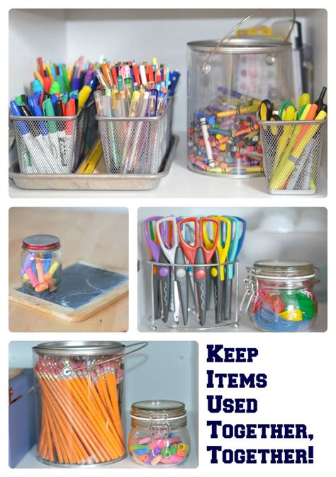 The Organized Homeschool Challenge Art And Craft Supplies School