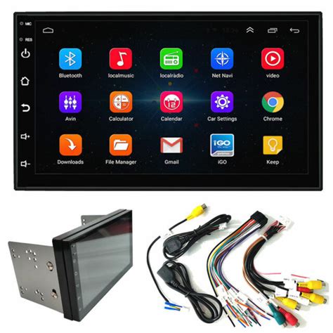 Double 2din Android 91 7 1080p Car Player Stereo Radio Gps Wifi Quad