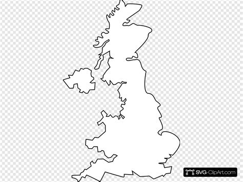 United Kingdom Outline SVG Vector, United Kingdom Outline ...