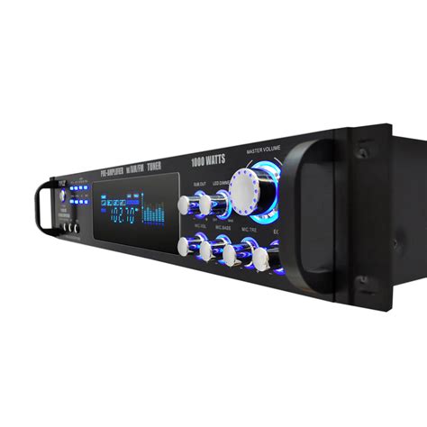 Pyle P1001at 1000w Hybrid Pre Amplifier With Amfm Tuner