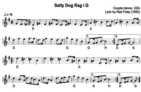 Salty Dog Rag I G