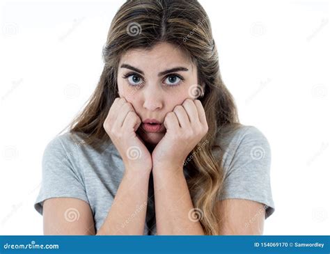 Young Attractive Woman Looking Scared Frightened And Shocked Human