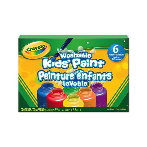 Buy Crayola Washable Kids Paint 6 Count Kids At Home Activities