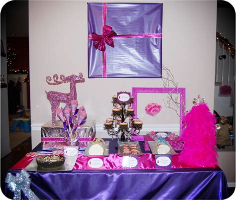 Pink And Purple Party Decorations Sparkling Events And Designs