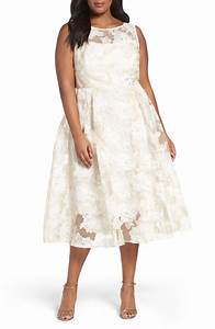  Papell Floral Organza Midi Dress Plus Size Nordstrom