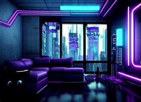 Cyberpunk Living Room