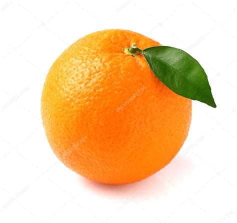 Fresh Orange Fruit With Leaf Stock Photo By ©dionisvera 19638723