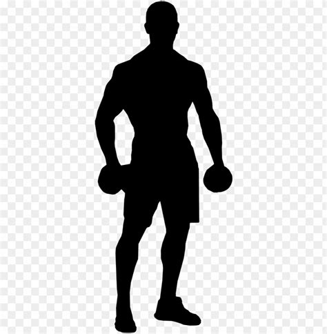 Silhouette Athletic Body Man Fitness Figure Vector PNG Image With Transparent Background TOPpng