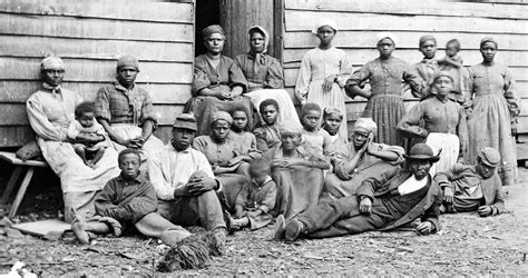 May 14 1862a Group Of Slaves At Foller Plantation — Daily