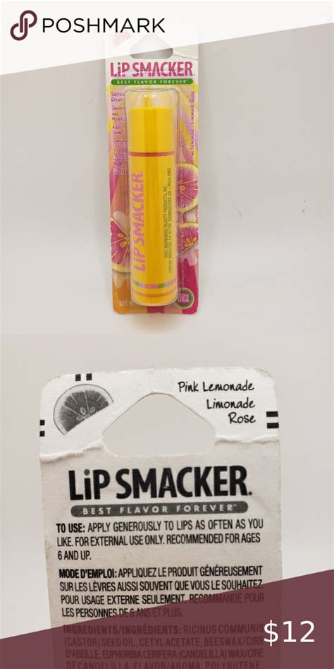 535 Pink Lemonade Lip Smacker Lip Smackers Pink Lemonade Lemonade