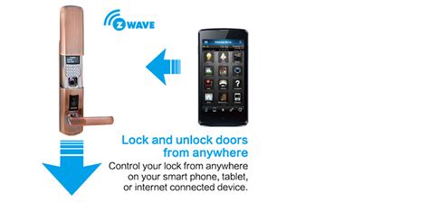 Custom High End App Controlled Fingerprint Z Wave Door Lockshigh End