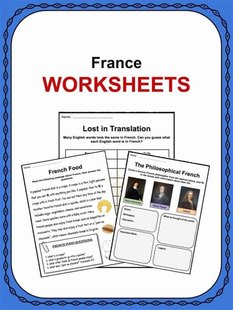 La France Worksheet Answers