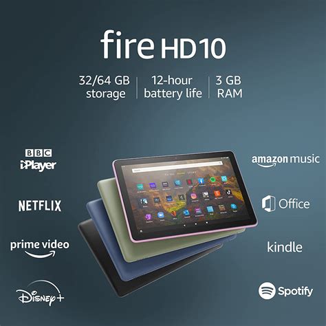 All New Fire Hd 10 Tablet 101 1080p Full Hd 32 Gb Denim With