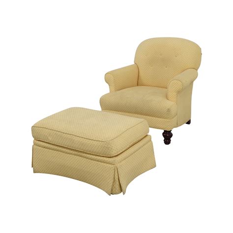 Youll love the aine armchair and ottoman at birch lane with great deals on all products and free shipping on most stuff even the big stuff. 90% OFF - Yellow Arm Chair with Ottoman / Chairs