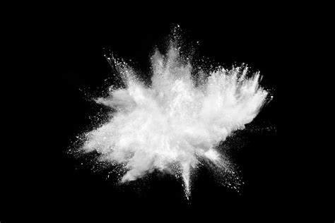 Photographers opt for only black and white background to make sure that smoke is looking. Freeze Motion Of White Powder Explosions Isolated On Black ...
