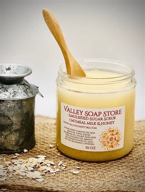 But why are two major world markets fighting about glorified bee excretions? Oatmeal-Milk & Honey Emulsified Sugar Scrub | Valley Soap Store