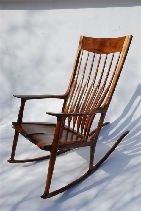 Rocking Chair Inspired By Sam Maloof Arnaudov Furniture Rocking