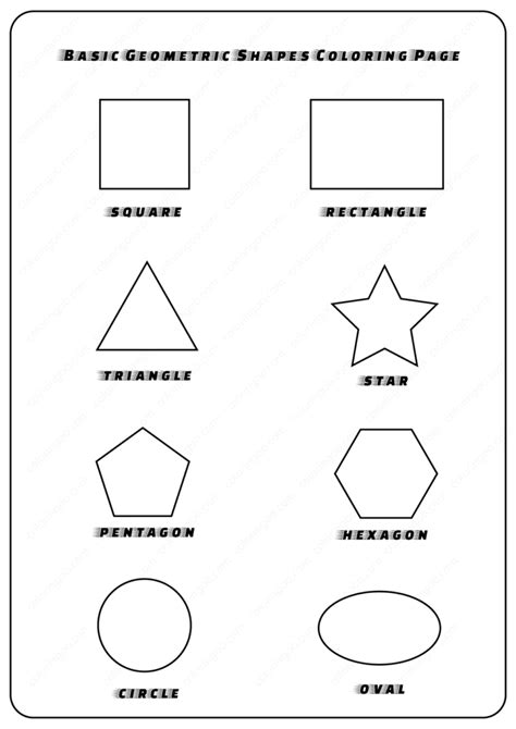 I've made a ton of these on. Basic Geometric Shapes Coloring Pages