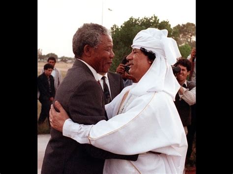 Muammar Gaddafi Nelson Mandela Mandela