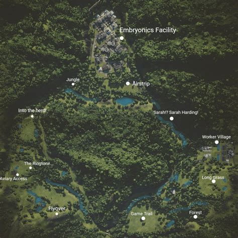 Isla Sorna Site B Satellite View 🗺️ Jurassicworldevo