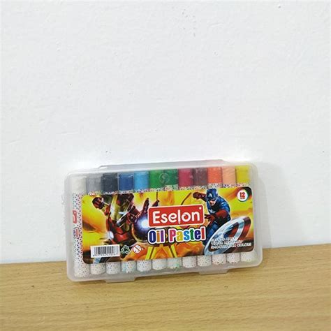 Jual Terlaris Crayon Oil Pastel 12 Warna Krayon Mini Mewarnai Cowok Di