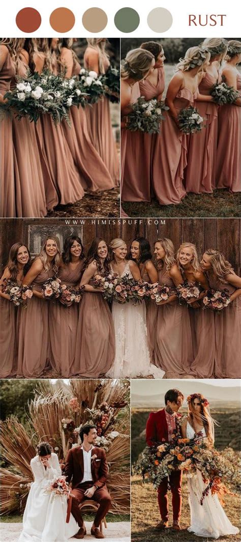 20 Rustic Bohemian Rust Wedding Color Ideas For 2023 🍁 Fall