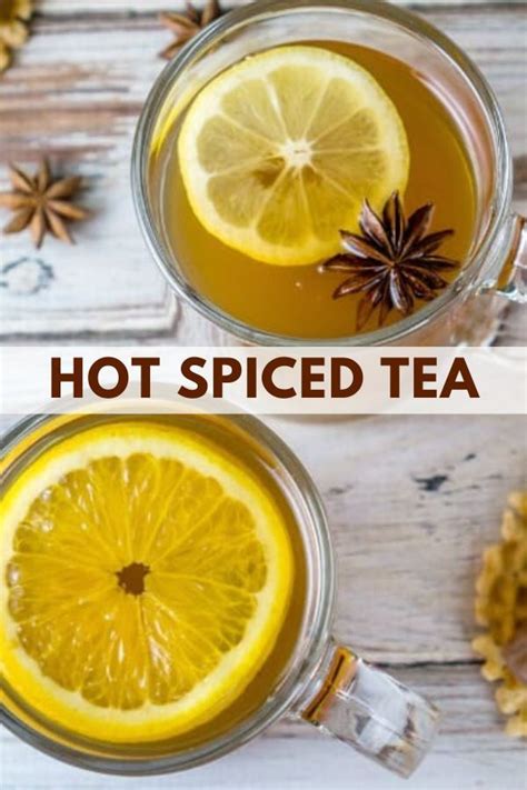 Hot Spiced Tea With Lemon And Anise