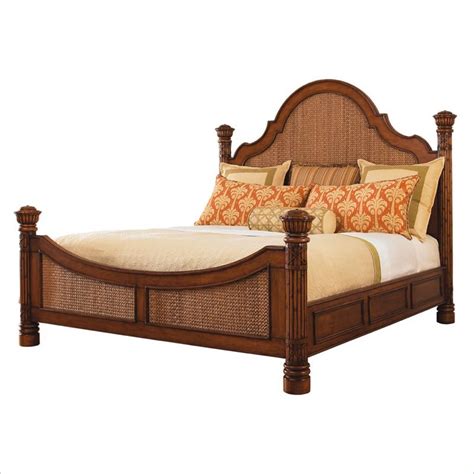 Tommy Bahama Home Island Estate Round Hill California King Panel Bed