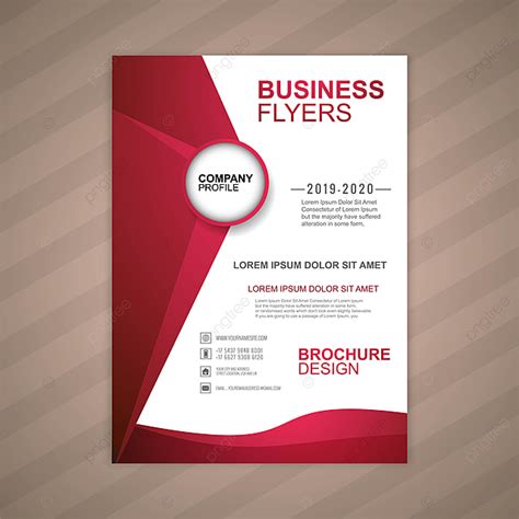 Beautiful Business Brochure Wave Template Background Template For Free