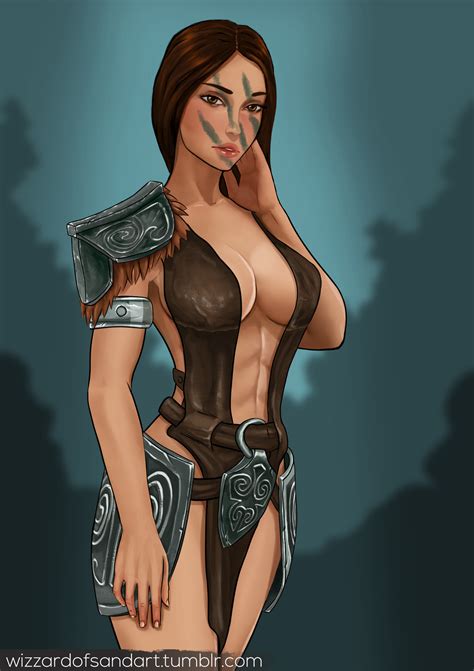 Aela The Huntress By Wizzardofsand Hentai Foundry