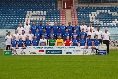 All scores of the played games, home and away the team of hansa rostock have achieved 4 straight wins in 3. FC Hansa Rostock - Mannschaftsfoto Saison 2017/2018 ...