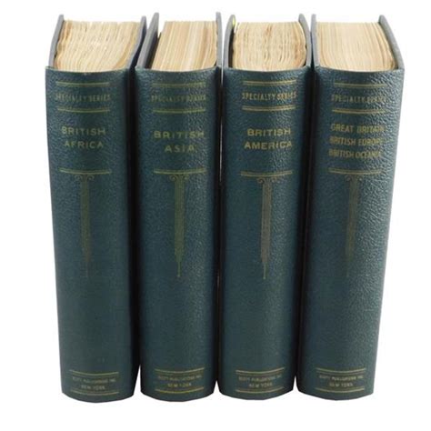 Lot Stamps A Complete Four Volume Scott Specialty Albums Of British