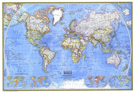 National Geographic World Political Map United States Map