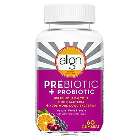 Align Prebiotic Probiotic Supplement Gummies In Natural Fruit Flavors