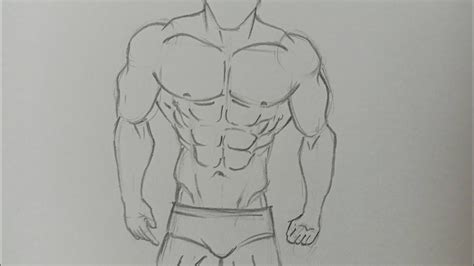 How To Draw A Bodybuilder Man