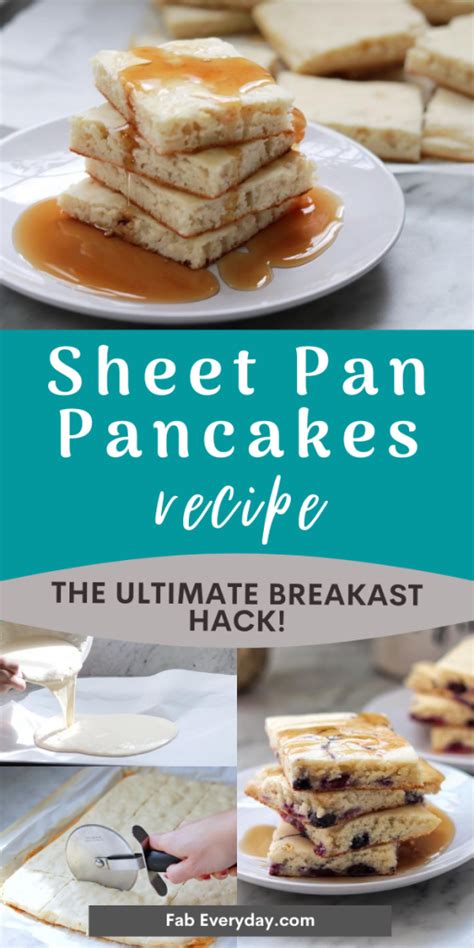 Sheet Pan Pancakes Recipe The Genius Pancake Hack You Need In Your